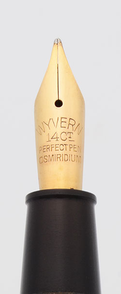 Wyvern #81 Perfect Pen Fountain Pen (1940s) - Blue & Gold Nugget